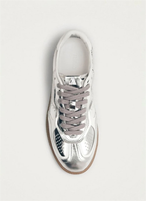 ALOHAS TB.490 RIFE LEATHER SNEAKERS SHIMMER SILVER CREAM